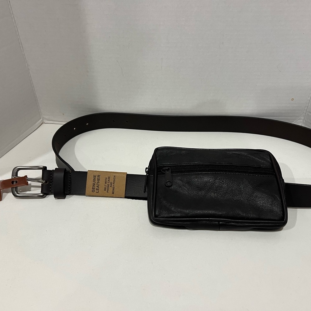 Stone Mountain Leather Phone And Money Belt Poach